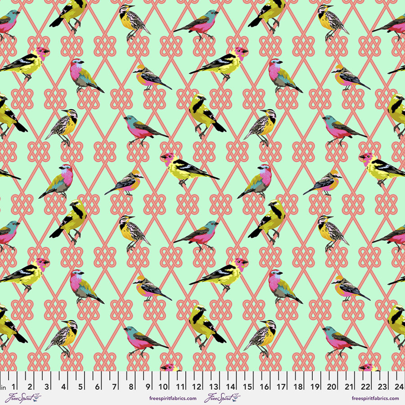 Tula Pink - Moon Garden - In A Finch Dawn